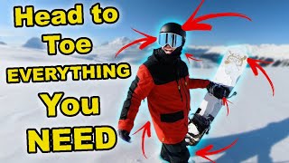 First Time Snowboarding Gear Checklist [upl. by Naus711]