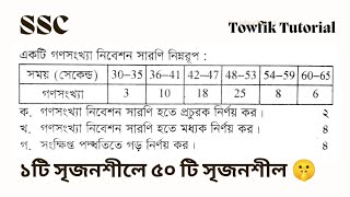 SSC general math chapter 17  পরিসংখ্যান ১সৃজনশীলে ৫০ টি সৃজনশীল। সাধারণ গণিত পরিসংখ্যান ssc2025 [upl. by Ellehcar]