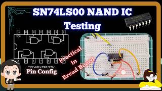 How to test NAND Gate SN74LS00 IC and Construction of AND Gate using 7400 IC in 4K [upl. by Tacklind697]