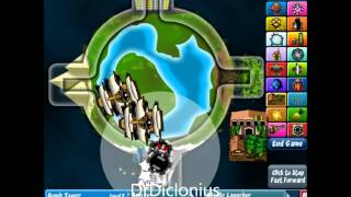 Bloons Tower Defense 4 Walkthrough  World Track [upl. by Carthy]