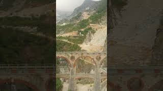 Captivating Views of Aerial Carrara Exploring Italys Marble City from Above Carrara italy [upl. by Elane]