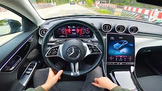 2023 Mercedes Benz C Class C200 d T Avantgarde  pov test drive [upl. by Novello]