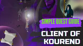 Client of Kourend  2023 OSRS Easy Quest Guide  Old School RuneScape  Quick Favour [upl. by Nodle712]