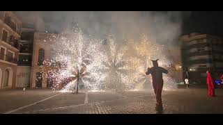 Finale Correfoc Rocafort Spanje  Pirotecnia Ricasa  08102024 [upl. by Valerye]