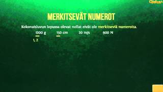 FY1 Merkitsevät numerot [upl. by Aniretac708]