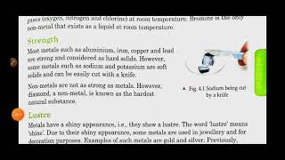 chapter 4 metals and non metals  universal science class 8  explanation part 1 [upl. by Lipp502]