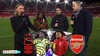 Nottm Forest v Arsenal 12 Gabriel Jesus And Saka On Fire Goal⚽ Mikel Arteta amp Jesus Reaction [upl. by Rammaj471]