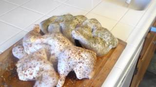 Pecan smoked leg quarters on Masterbuilt 30quot Electric Smoker [upl. by Matthews23]