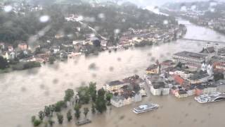 Hochwasser in Passau und Umgebung aus der Luft  Montag 3 Juni 2013 PNPde [upl. by Sydney]