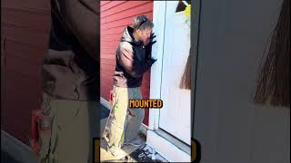 Title STORM DOOR FALLING OFF Make sure your casing is attachedWITH SCREWS carpentryquicktip [upl. by Relyc]