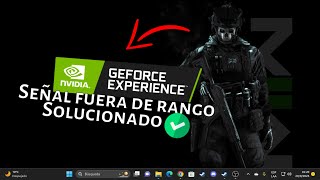 SEÑAL FUERA DE RANGO SOLUCION CON NVIDIA GeForce [upl. by Ymer]