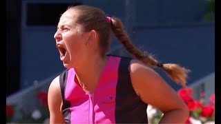 OSTAPENKO SCREAMS AT JABEURS HUSBAND IN 2ND SET MADRID OPEN R16 APRIL 29 2024 [upl. by Angid]