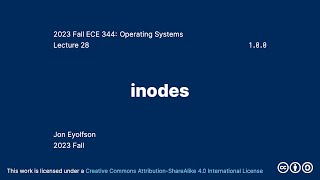 inodes 2023 Fall ECE 344 Section 3 [upl. by Havelock]