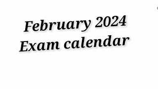 February 2024 PSC exam calendar [upl. by Ydissac]