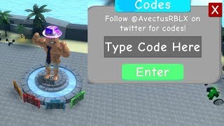 ALL 2018 CODES IN WEIGHT LIFTING SIMULATOR 3 ROBLOX [upl. by Ennirok]