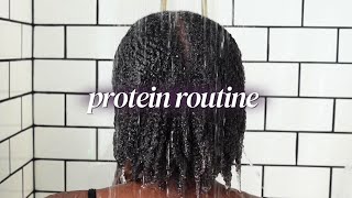 Protein Routine for High Porosity 4C Hair [upl. by Onitram405]