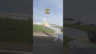 Landing At Entebbe Uganda ethiopianairline kampala uganda [upl. by Yrannav]