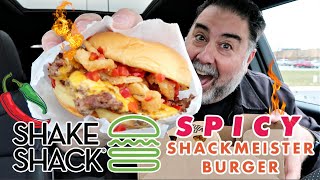 Shake Shack Spicy Shackmeister Burger Review [upl. by Annaili973]