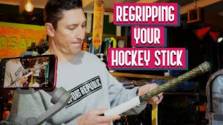 How To Regrip Your Hockey Stick [upl. by Anjela343]