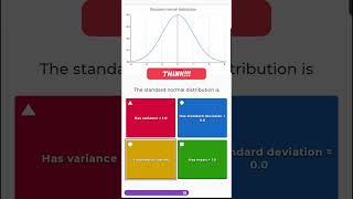 Biostatistics Examination Practice Question for Students 12 of 1000  Standard normal distribution [upl. by Anastase464]