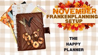 The Happy Planner November Frankenplanner setup Fall Refresh [upl. by Ekard]