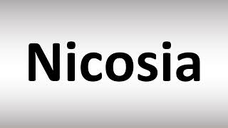 How to Pronounce Nicosia Capital of Cyprus [upl. by Ayrad405]