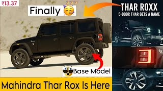 Finally Mahindra 5 Door Thar Rox is Here🥳😍  100 Fully Reveal 😘  Full Details Video👍🙏 [upl. by Nissie124]