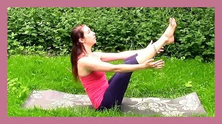 15 min Core Strength Yoga [upl. by Aihsetan]