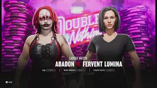 AEW Fight Forever Abadon vs Fervent Lumina Ladder Match [upl. by Brownson966]