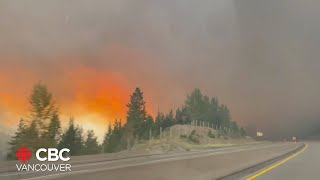 Wildfires force the closure of Coquihalla Highway [upl. by Nairot]