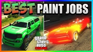 GTA 5 Online  Best RARE Paint Jobs  Neon Fire Red amp Khalifa Green GTA 5 Paint Jobs 167 [upl. by Rramo]