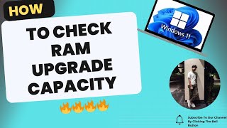 HOW TO CHECK YOUR PCLAPTOP RAM MAX UPGRADE CAPACITY  WITHOUT INSTALLING ANY APP [upl. by Katie87]