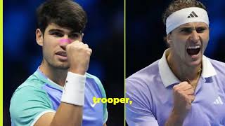 Zverev Smashes Alcaraz at ATP Finals [upl. by Tcideneb971]