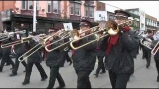 Salvation Army Marches at the 2010 Santa Claus Parade  SHORT VERS [upl. by Cristi320]