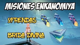 MISIONES ENKANOMIYA  OFRENDAS Y BRIDA DIVINA  Genshin Impact Esp [upl. by Annoel]