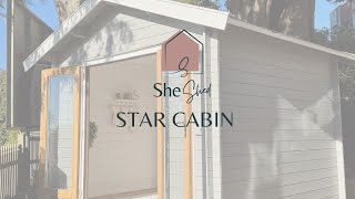 She Shed Star Cabin Walkthrough [upl. by Emmanuel974]