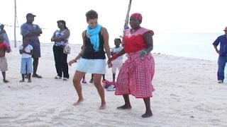 Garifuna Dancing  Adventures in Roatan Part 3 [upl. by Jennilee]