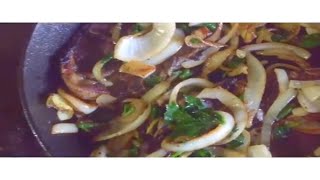 Trini Cooking  Lamb Chop In Cast Iron Skillet  Trini Food recipes [upl. by Inaffyt]