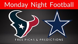 Texans vs Cowboys  NFL Week 11 Free Pick for Monday Night 111824  Picks And Parlays [upl. by Candless]