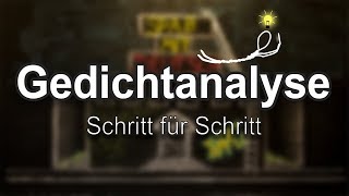 Gedichtanalyse  Schritt für Schritt [upl. by Canfield]