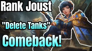 Smite  Charybdis  PLAT 1  RANKED JOUST quotTHE COMEBACKquot [upl. by Ennael349]