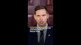 Japanese antinuclear group awarded Nobel Peace Prize  AJ shorts [upl. by Yentruocal]