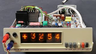 Nixie multimeter repair M1T242 [upl. by Atinehc]