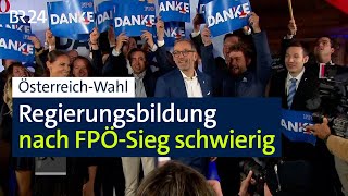 ÖsterreichWahl Regierungsbildung schwierig  BR24 [upl. by Bailie]