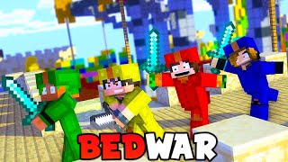 Playing Bedwar In Minecraft [upl. by Asehr]