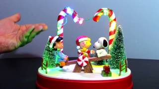 Peanuts Christmas quotAnimated Table Piecequot Review [upl. by Attelrak752]