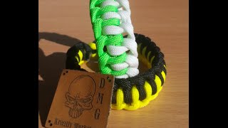 Einfach und Schön Paracord Armband zwei farbig im Single Genoese [upl. by Leasim]