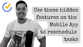 Use these hidden features on the TickTick Mobile App to reschedule tasks [upl. by Aysahc]