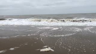 Scheveningen Beach The Netherlands 19 november 2021 5 minutes of relaxation [upl. by Lemay]