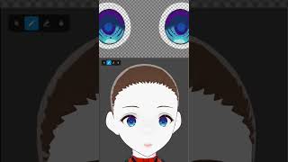 Cold Blue Eyes  Anime Eye Tutorial Using Vroid Studios [upl. by Nemad143]